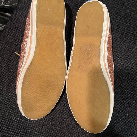 kate spade keds champion glitter sneakers shoes rose gold size 6 like new no tag - Picture 3 of 7